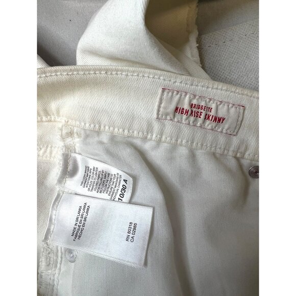 Lucky Brand Bridgette High Rise Skinny Jeans Cream 10/30A Cotton Blend - Picture 4 of 5